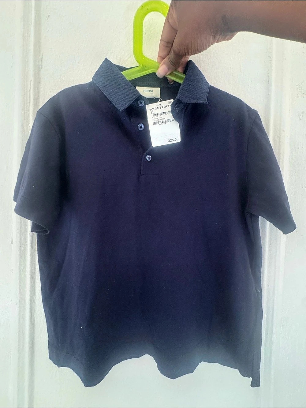 Fendi Kids Navy Polo Shirt Boys Size 8